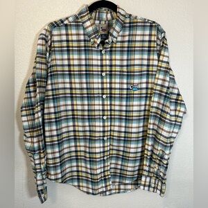 Cruel Girl Plaid Button Down Shirt Women Size Medium